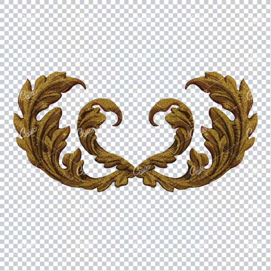 Detailed Flourished Botanical Illustration - Design Element No.10