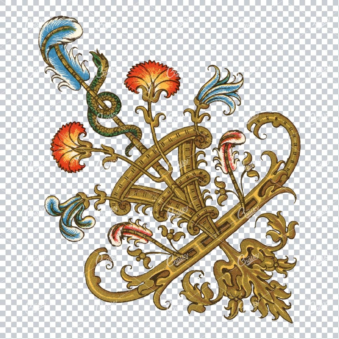 Vintage Decorative Design Element No.36