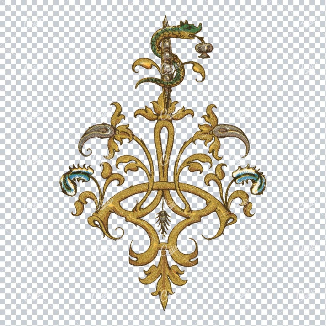 Vintage Decorative Design Element No.42