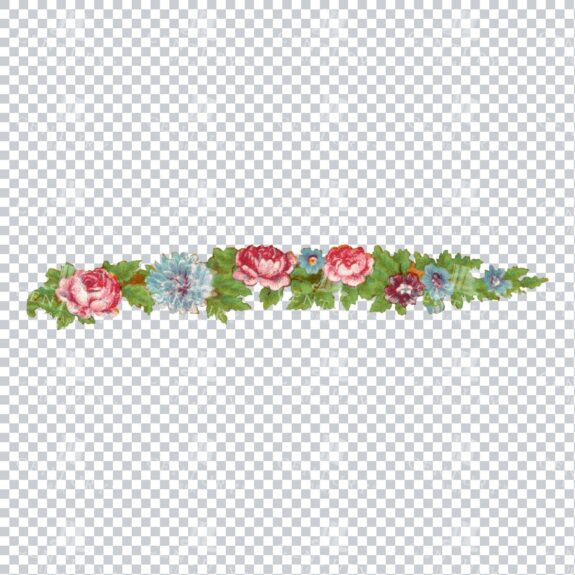 Vintage Hand Painted Roses / Floral / Botanical Design No.2
