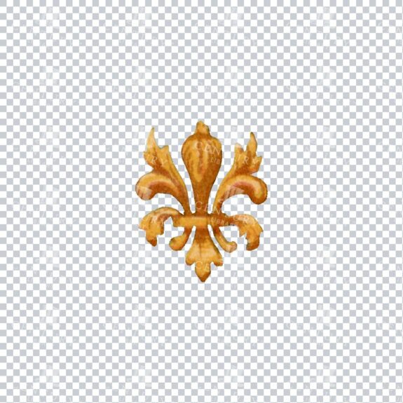 Gold Finial Design - Vintage PNG Images