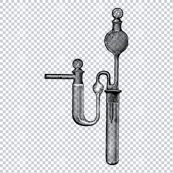 Line Art PNG Illustration -Science Apparatus No.1