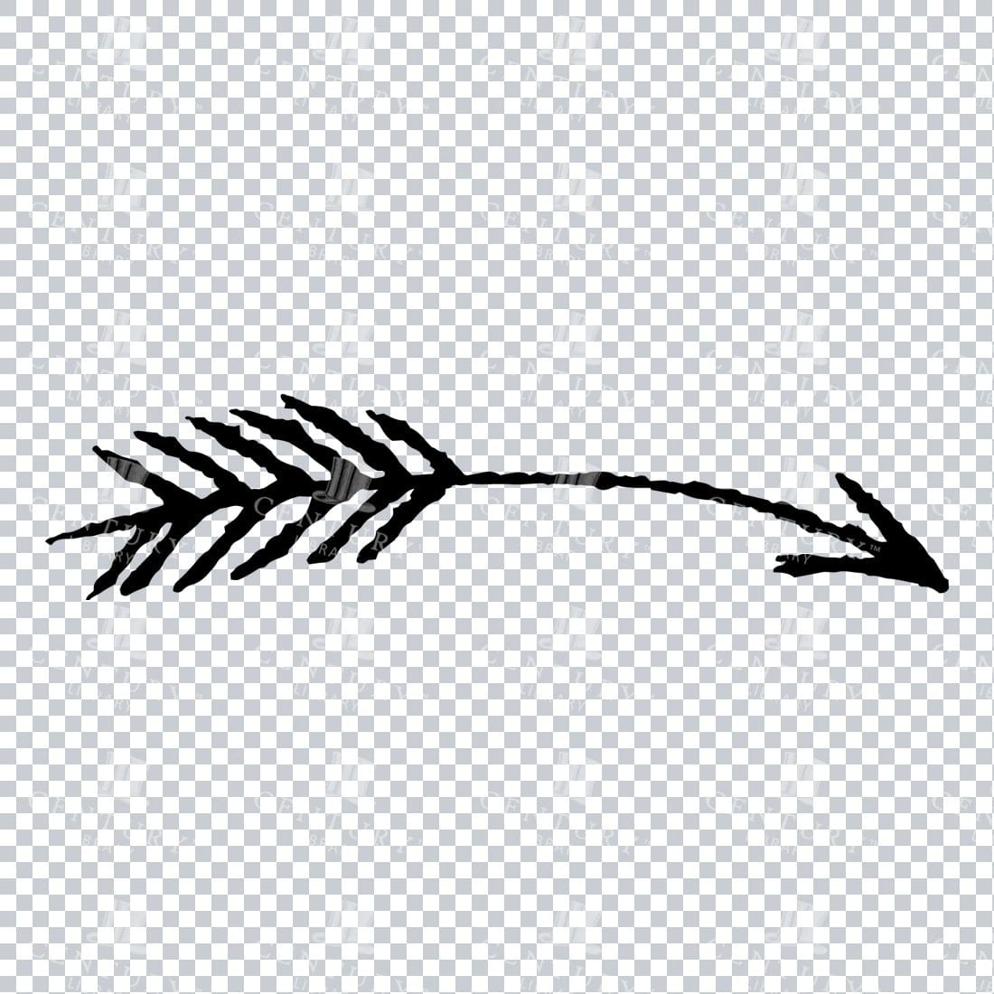 Line Art PNG Illustration - Hand Drawn Arrow No.1