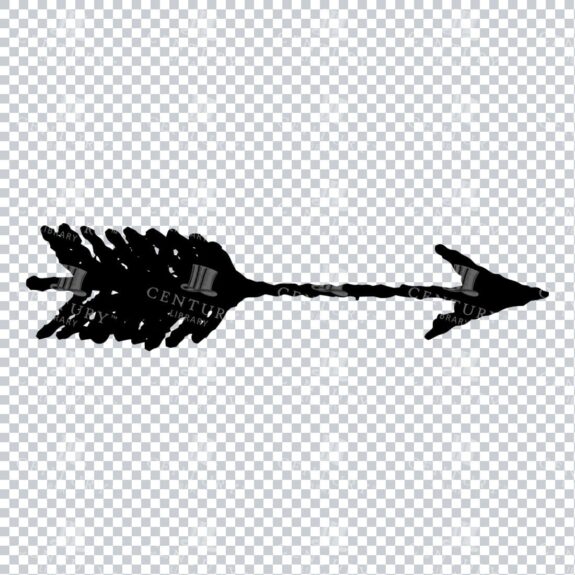 Line Art PNG Illustration - Hand Drawn Arrow No.2