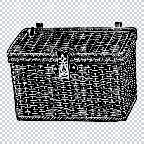 Line Art PNG Illustration - Basket No.2