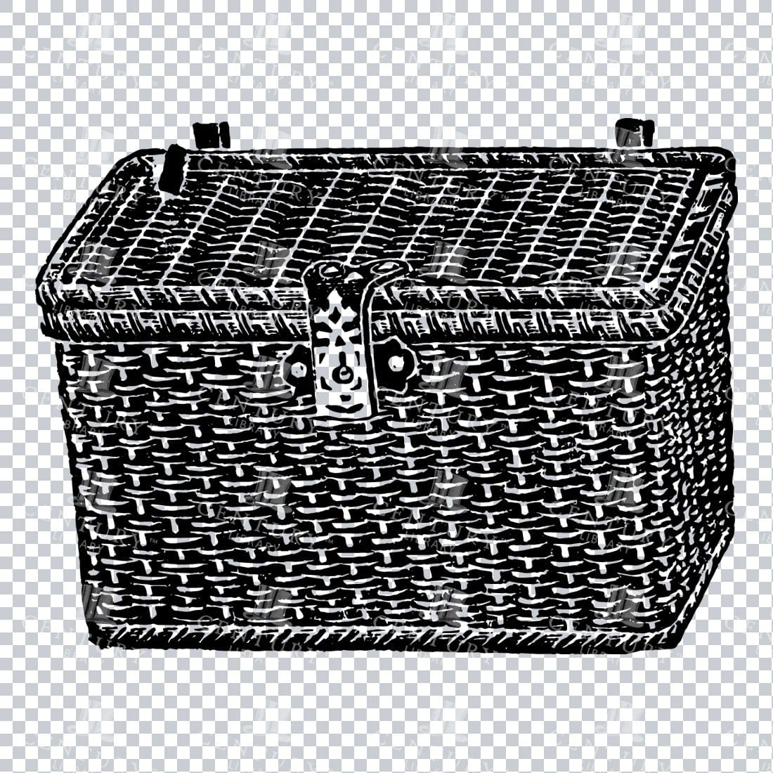 Line Art PNG Illustration - Basket No.2
