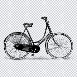 Line Art PNG Artwork - Bicycle / Bike No.1