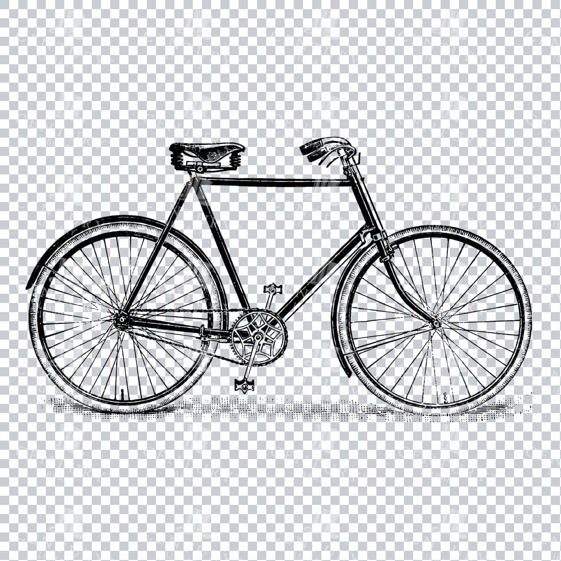 Line Art PNG Artwork - Bicycle / Bike No.2
