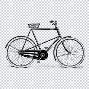 Line Art PNG Artwork - Bicycle / Bike No.3