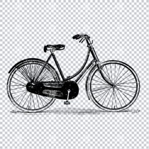 Line Art PNG Artwork - Bicycle / Bike No.5
