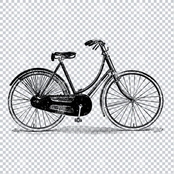 Line Art PNG Artwork - Bicycle / Bike No.5