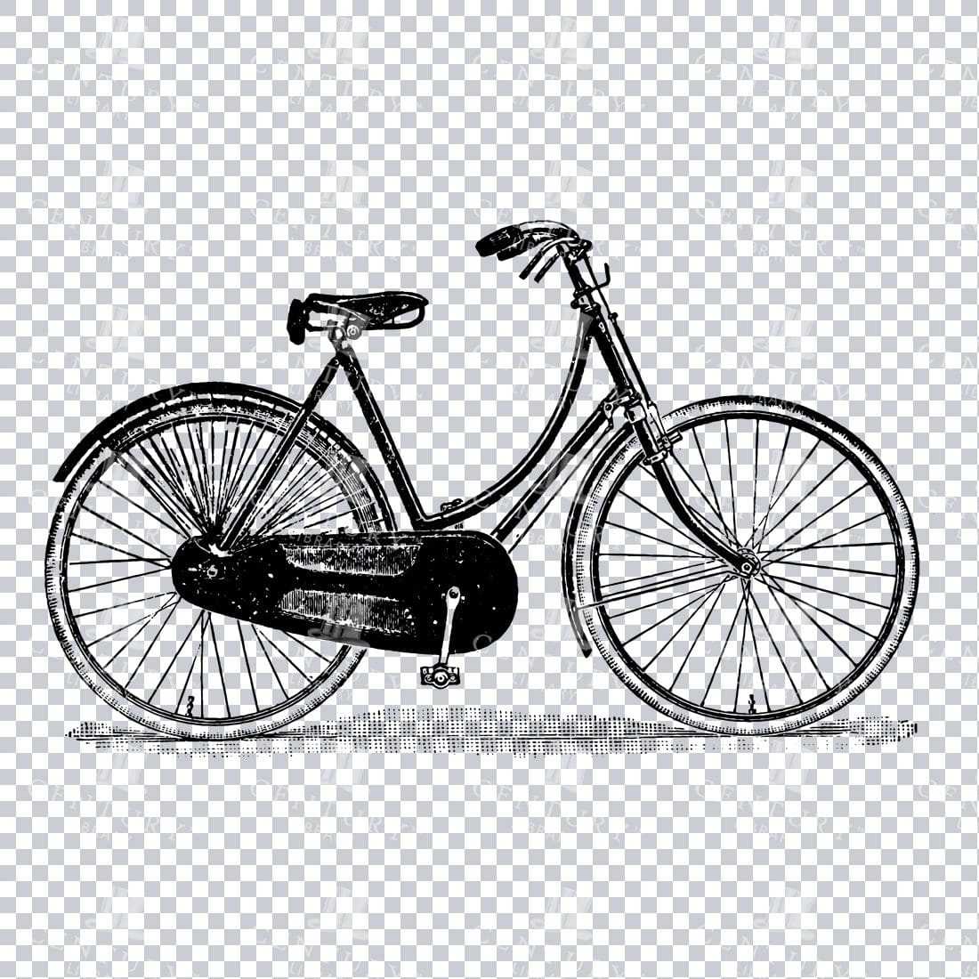 Line Art PNG Artwork - Bicycle / Bike No.5