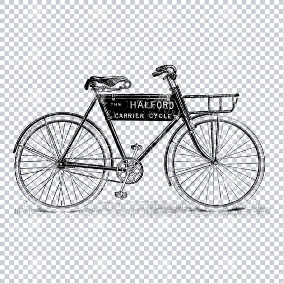 Line Art PNG Artwork - Bicycle / Bike No.7