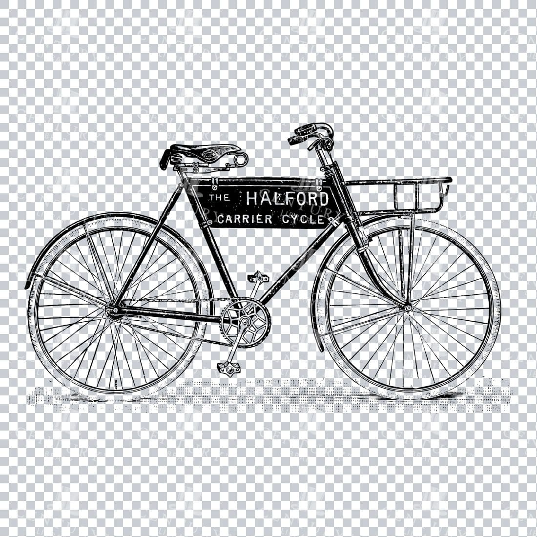 Line Art PNG Artwork - Bicycle / Bike No.7