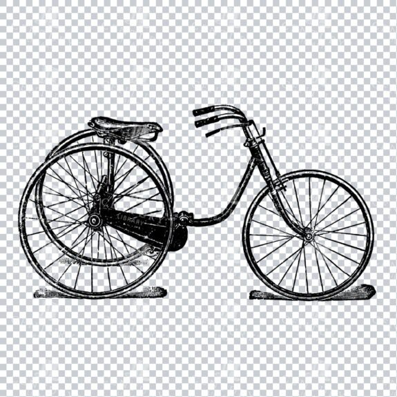 Line Art PNG Artwork - Bicycle / Bike No.9