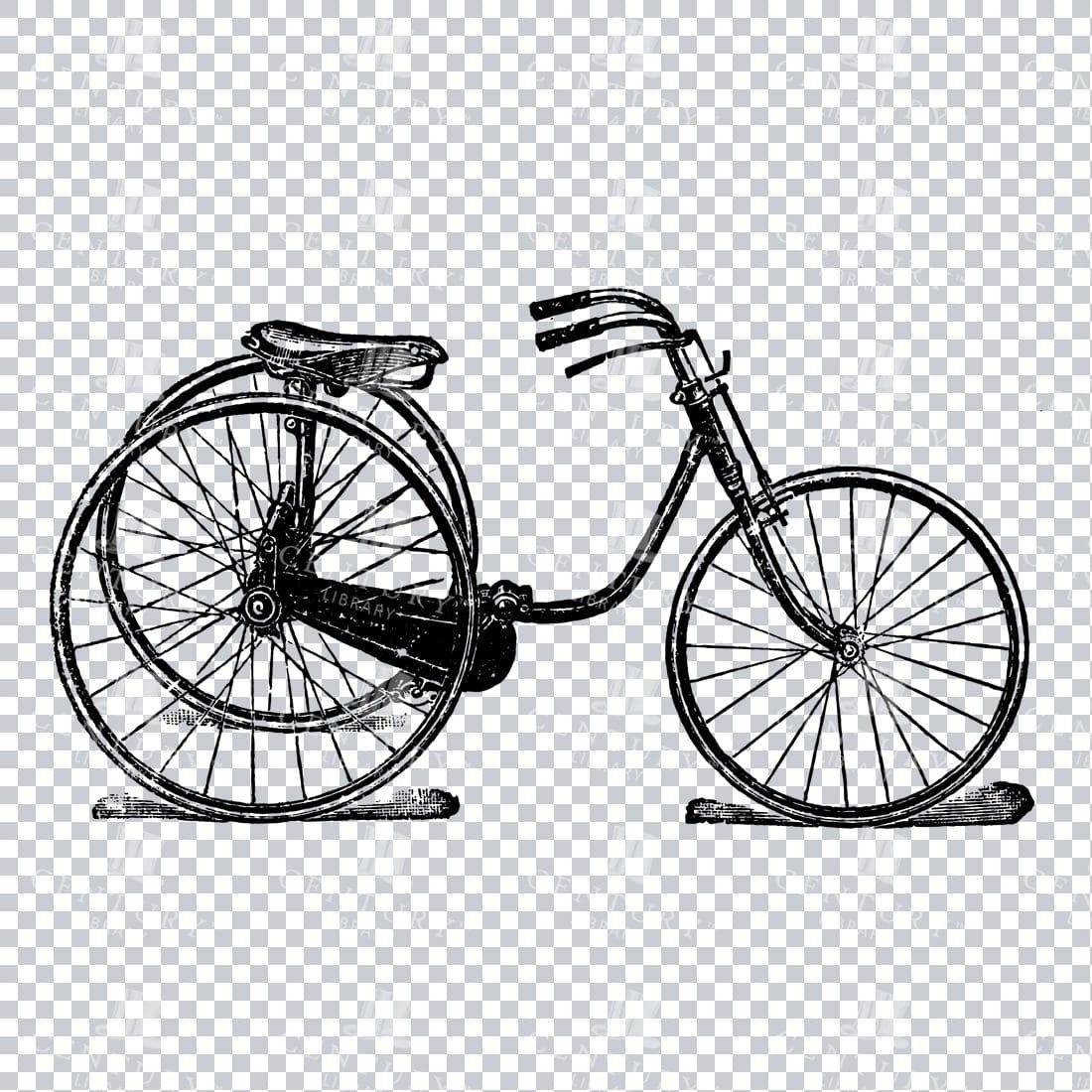 Line Art PNG Artwork - Bicycle / Bike No.9