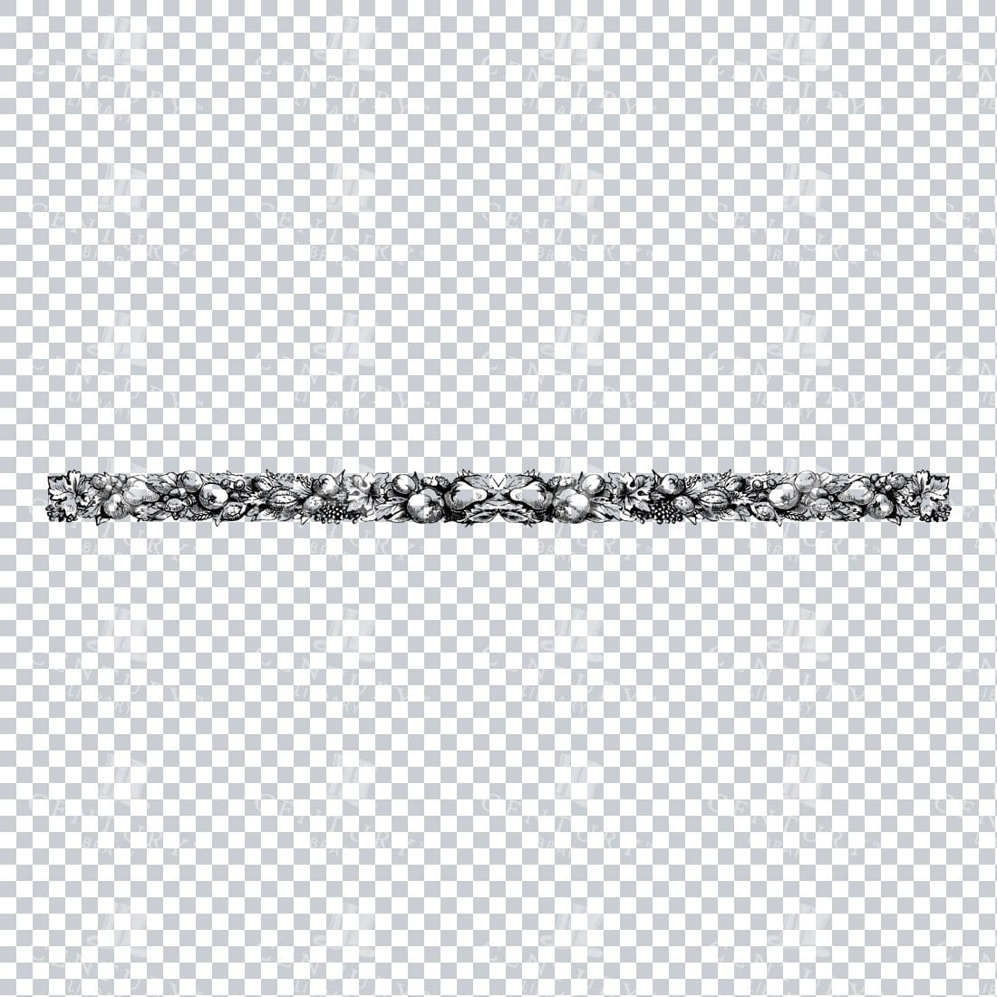 Decorative Line Art Illustration - Frame / Border / Outline No.6