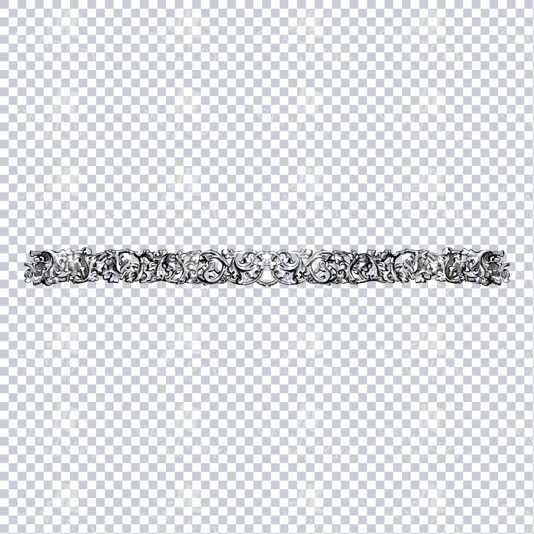 Decorative Line Art Illustration - Frame / Border / Outline No.10