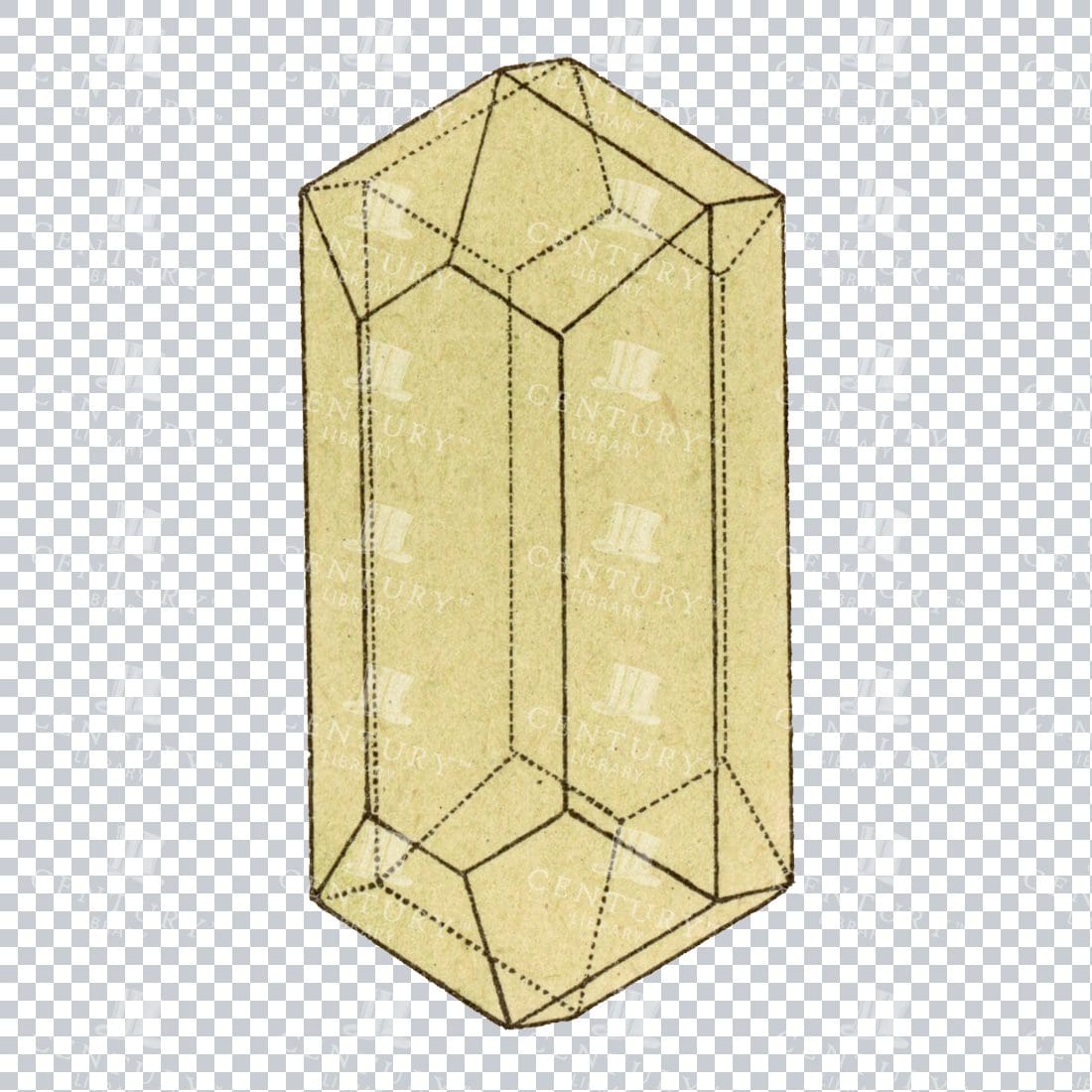 Colored Mineralogy Artwork - Gem / Rock / Mineral / Crystal No.8