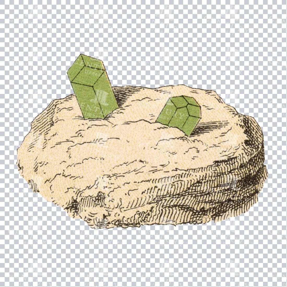Colored Mineralogy Artwork - Gem / Rock / Mineral / Crystal No.23