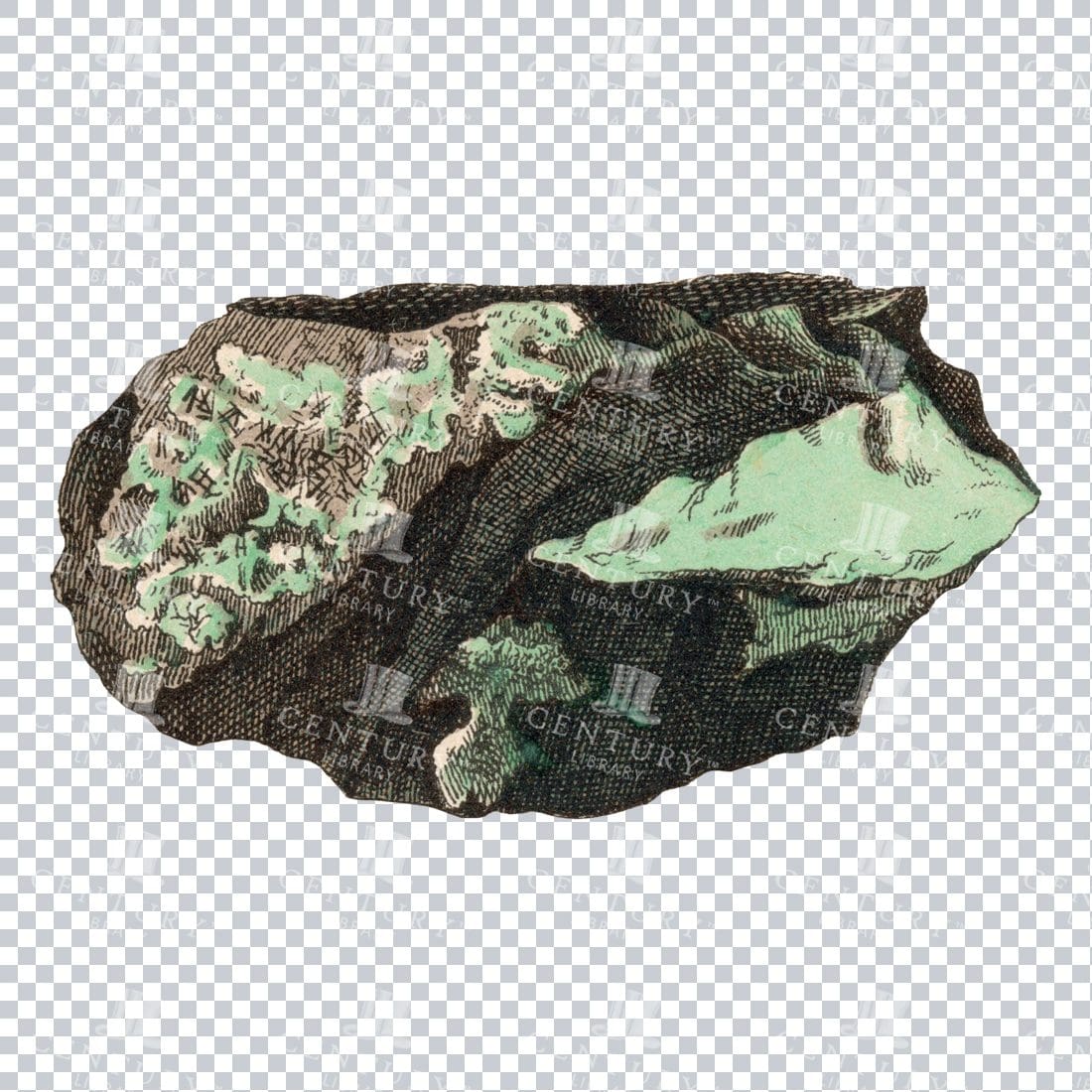 Colored Mineralogy Artwork - Gem / Rock / Mineral / Crystal No.29