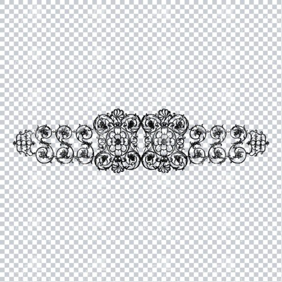 Decorative Border Illustration - Vintage Divider PNG No.2