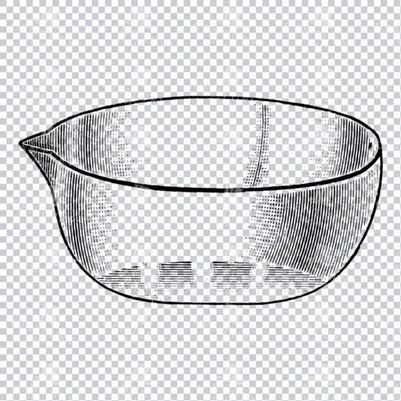 Old Scientific Apparatus Illustration - Glass Dish