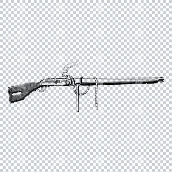 Illustration of an Early Gun / Rifle