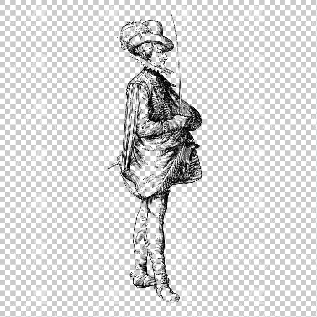 Victorian Person in Dress - No.8