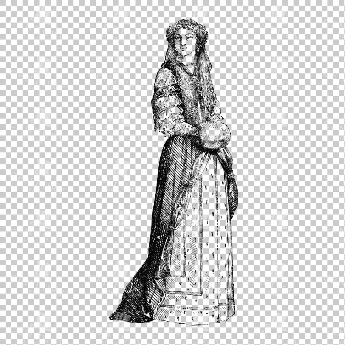 Victorian Person in Dress - No.10