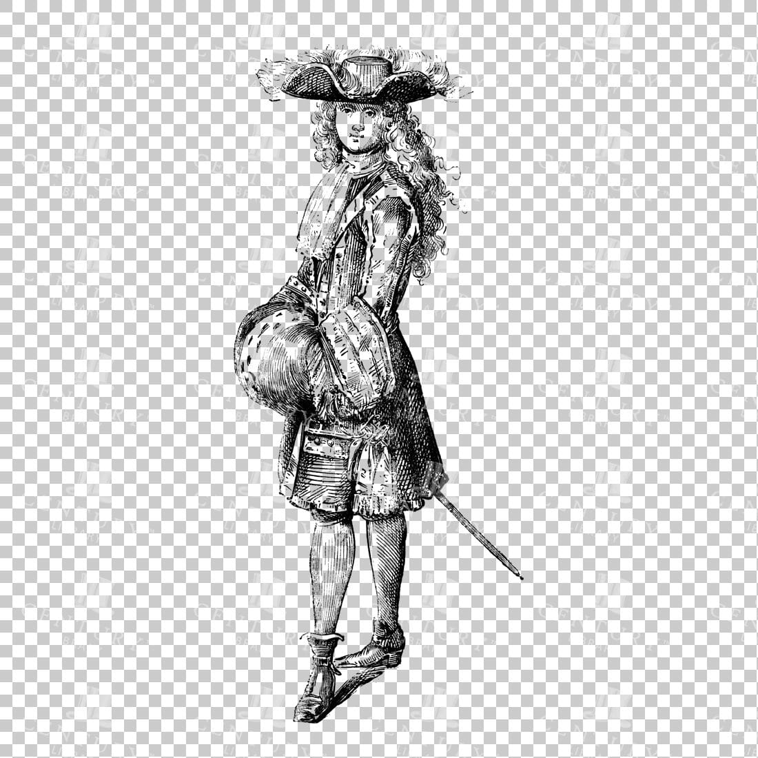 Victorian Person in Dress - No.12