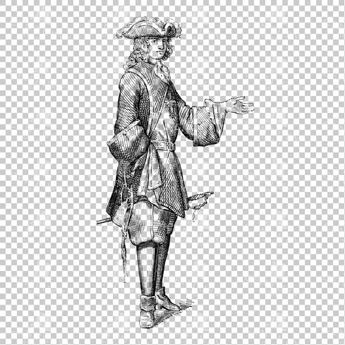 Victorian Person in Dress - No.13