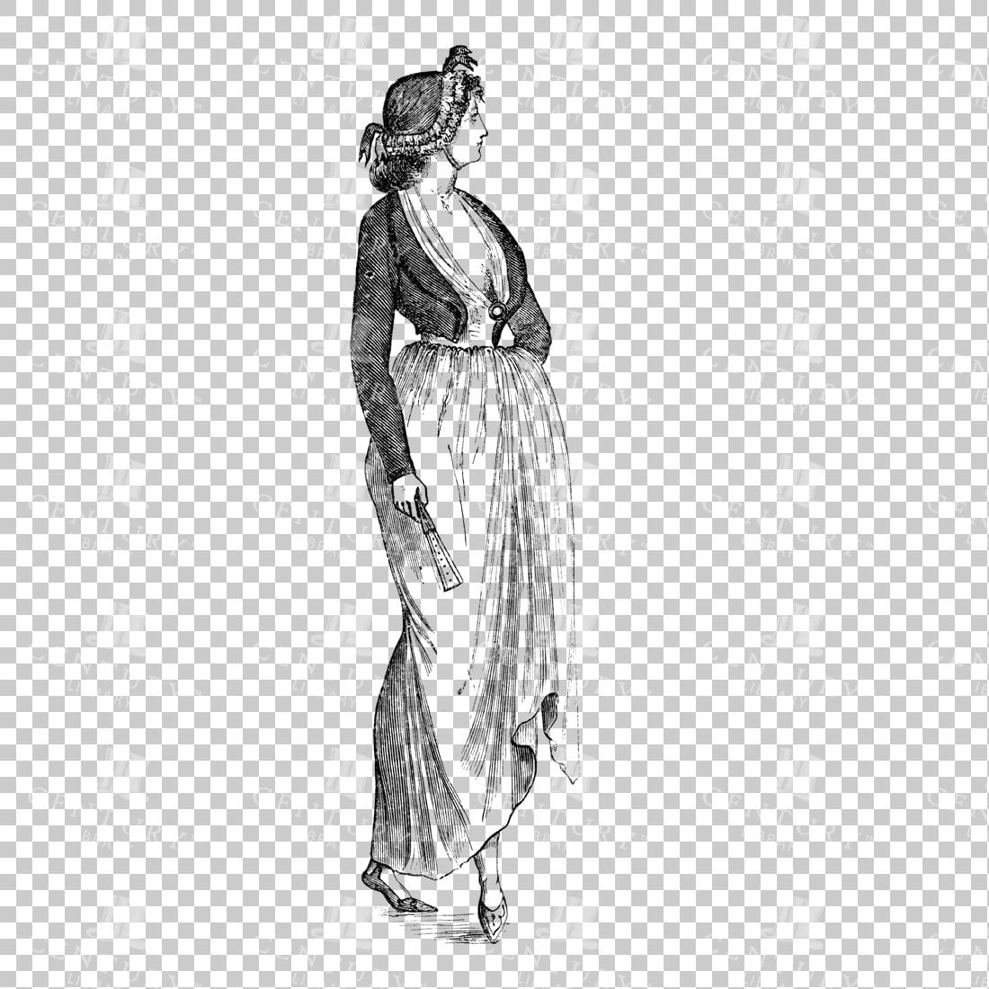 Victorian Person in Dress - No.15