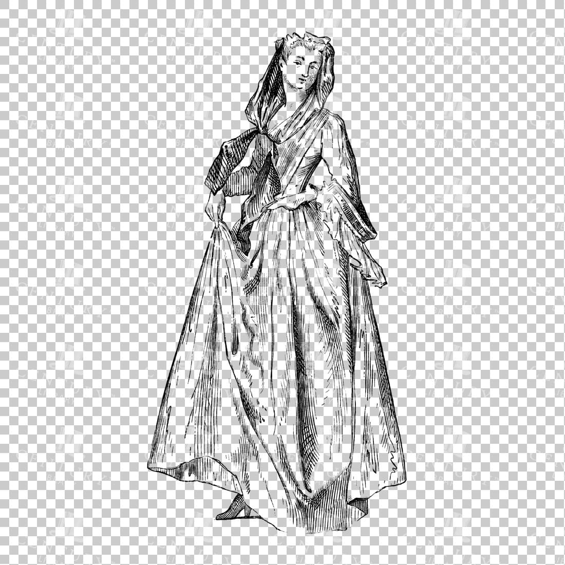 Victorian Person in Dress - No.18