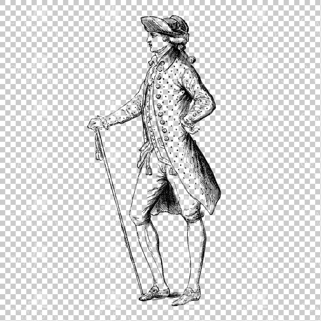 Victorian Person in Dress - No.21