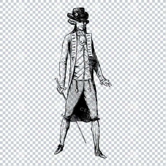 Victorian Person in Dress - No.26