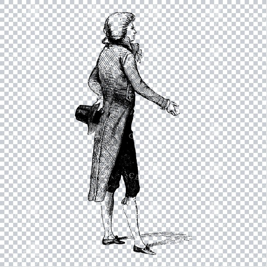 Victorian Person in Dress - No.27