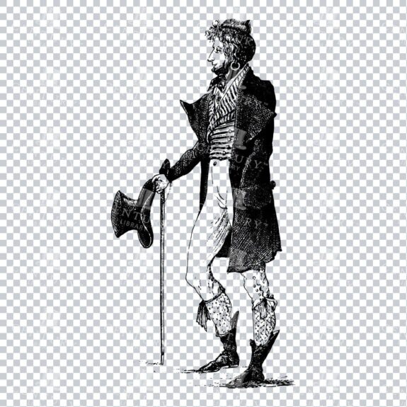 Victorian Person in Dress - No.28