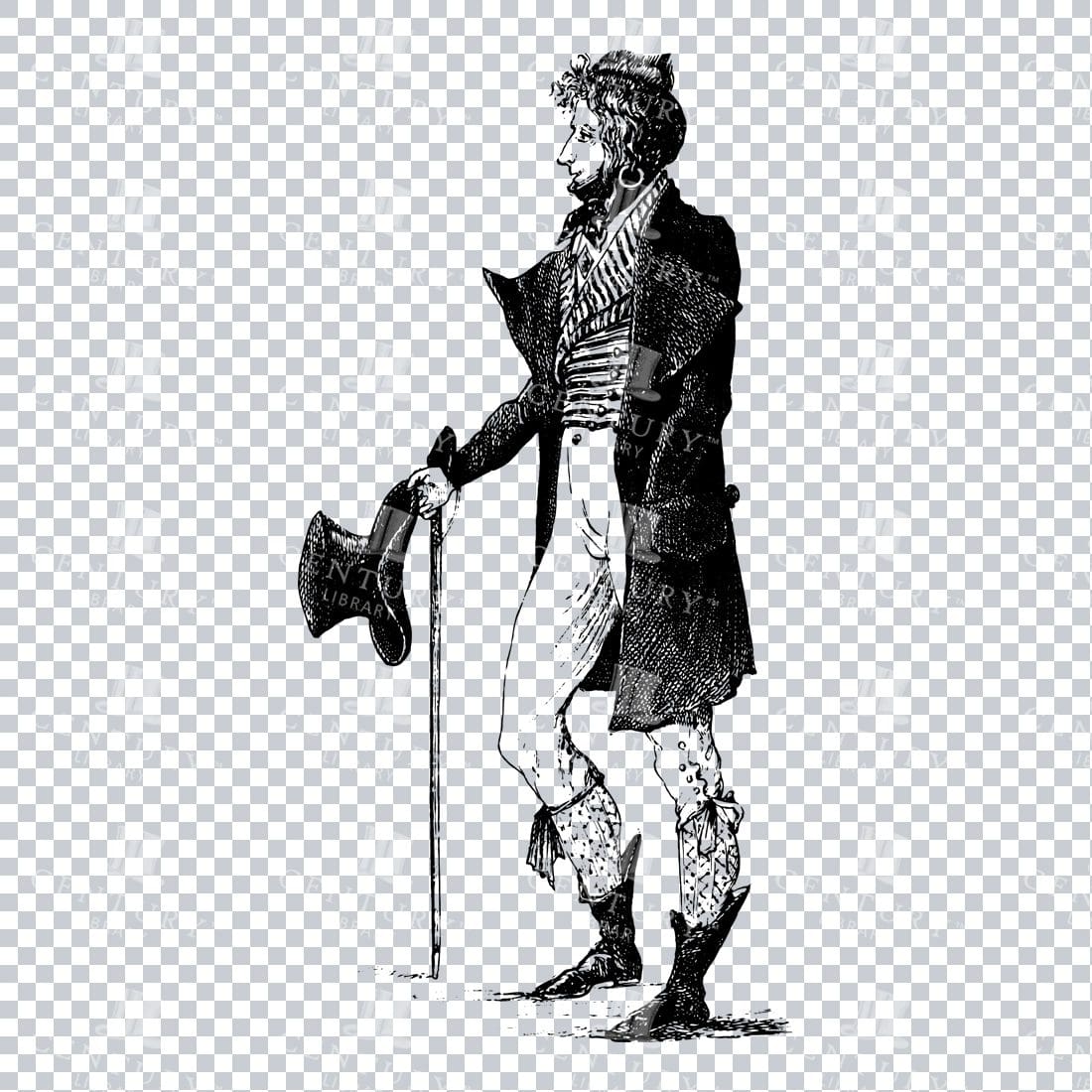 Victorian Person in Dress - No.28