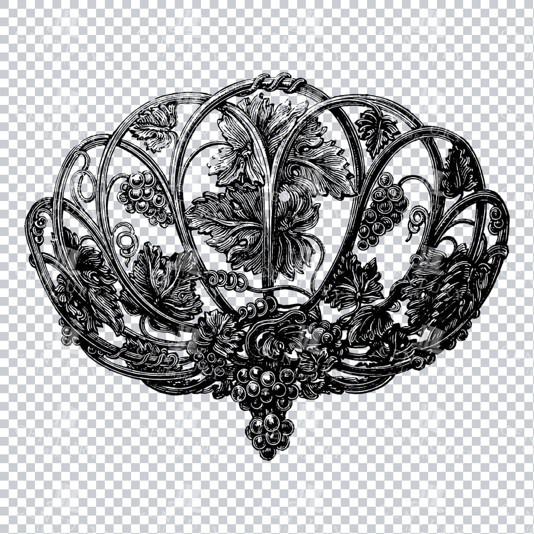 Vintage Decorative Line Art Illustration - Floral - Border - Frame - Pattern No.139