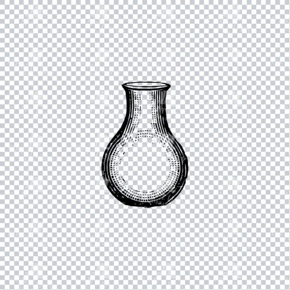 Vintage Scientific Apparatus Illustration - Glass Jar No.2
