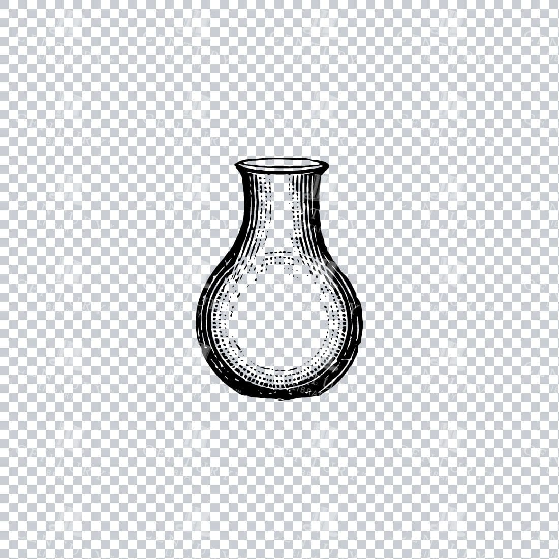 Vintage Scientific Apparatus Illustration - Glass Jar No.2