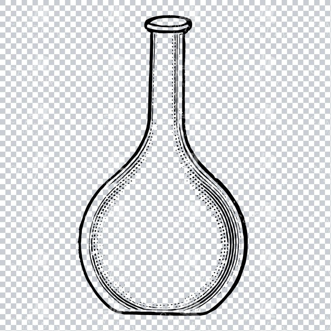 Vintage Scientific Apparatus Illustration - Glass Jar No.3