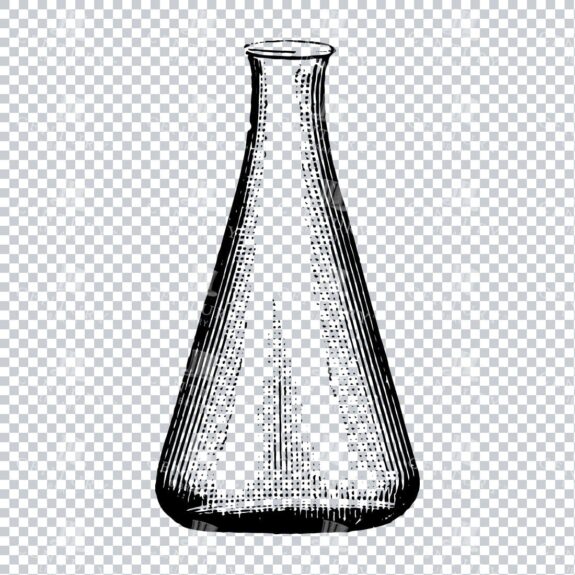 Vintage Scientific Apparatus Illustration - Glass Jar No.4