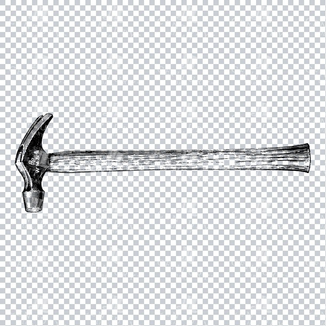 Craftsman Tools - Illustration of a Hammer No.4