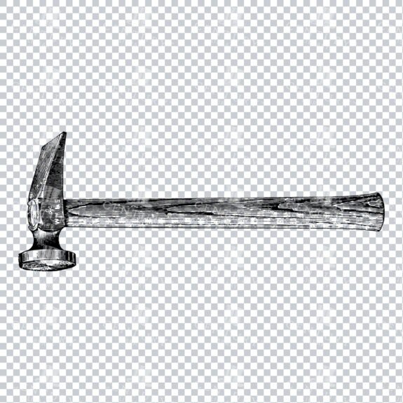 Craftsman Tools - Illustration of a Hammer No.5