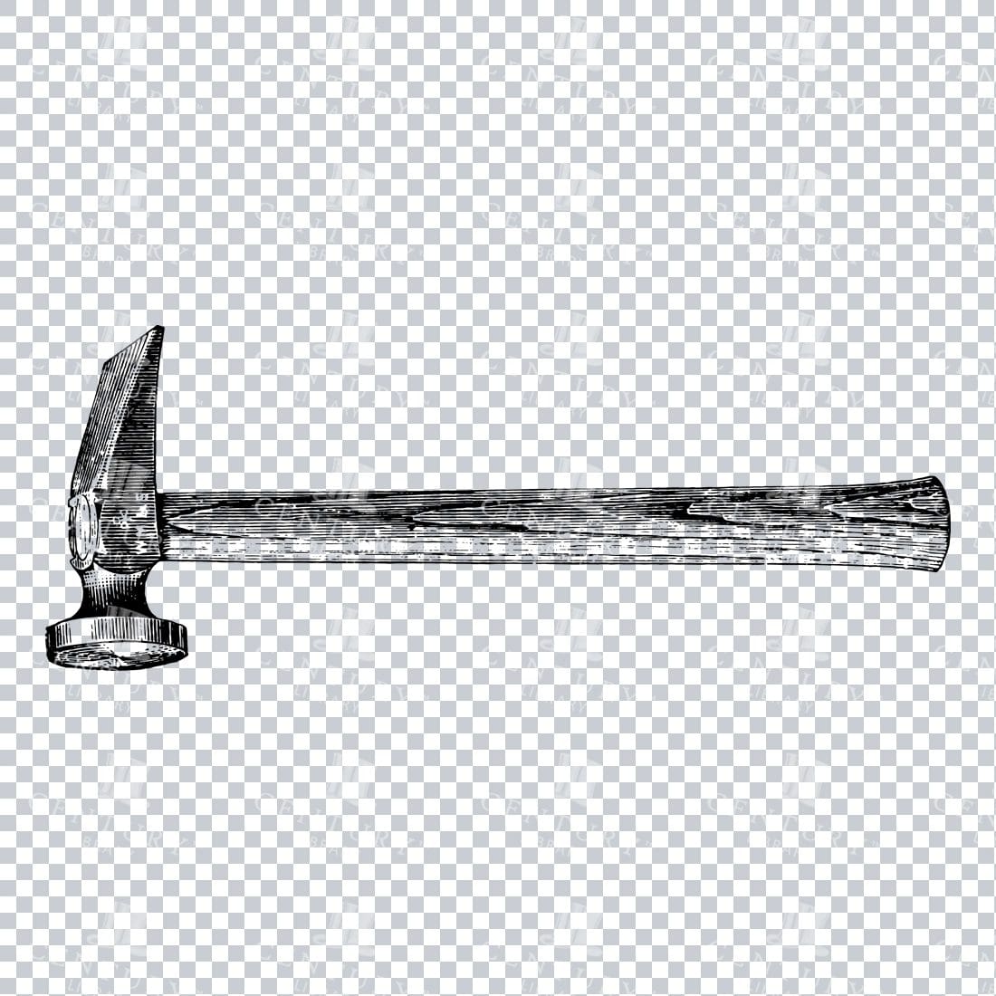 Craftsman Tools - Illustration of a Hammer No.5