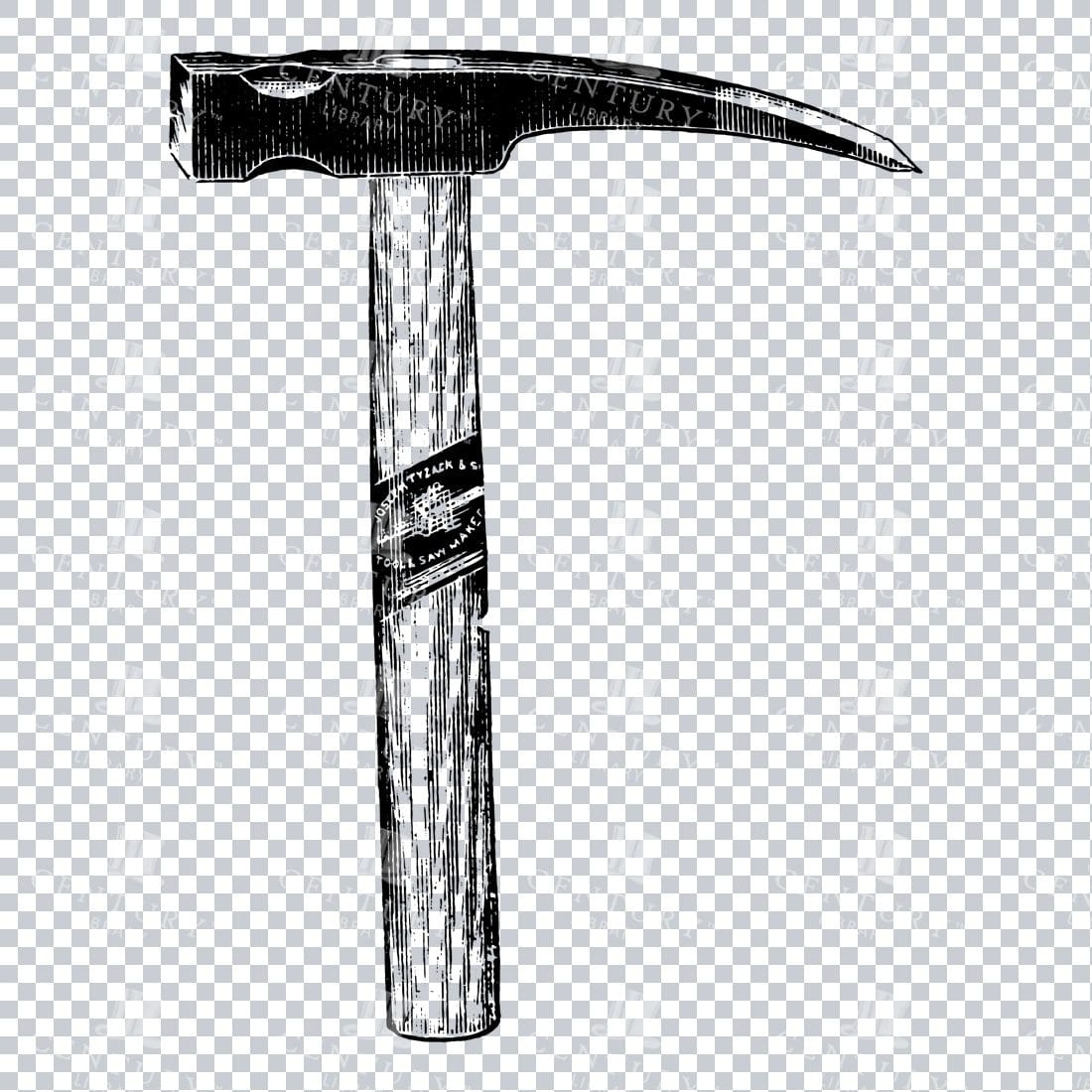 Craftsman Tools - Illustration of a Hammer No.8