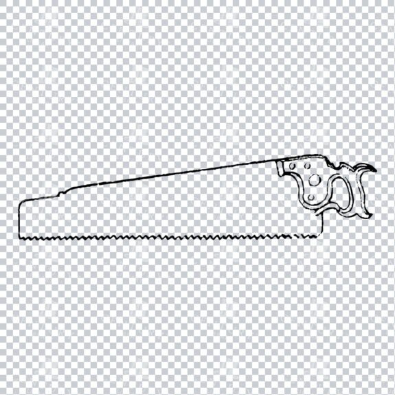 Craftsman Tools - Illustration of a Hand Saw