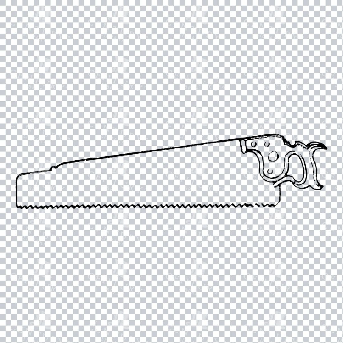 Craftsman Tools - Illustration of a Hand Saw
